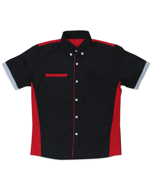 經理服短袖訂製款-黑/紅/灰<span>MAG-A16</span>  |商品介紹|工作服 / 專櫃服 / 襯衫【訂製款】|經理服 【訂製款】
