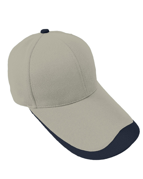 NT5兔唇六片帽-卡其配深藍 <span>HCY-A03-c</span>  |商品介紹|帽子【現貨款】|運動造型帽
