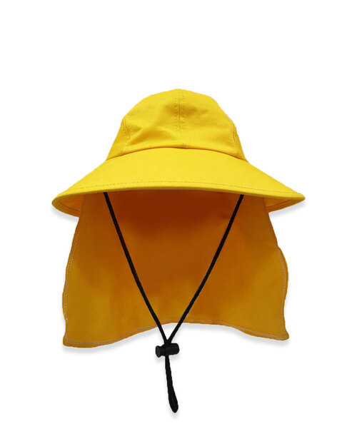 幼兒園防曬遮陽帽訂製-黃<span>HSN-B-01</span>  |商品介紹|帽子【訂製款】|漁夫帽/賞鳥帽【訂製款】