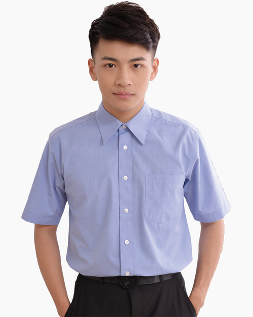 男襯衫 長袖襯衫 短袖襯衫 藍色 <span>LA-606 ＃P.49</span>  |商品介紹|襯衫 / 西裝套裝 【現貨款】|西裝襯衫 YA TI 【現貨款】 男版