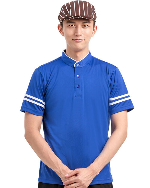 POLO衫/立領衫訂製款短袖-寶藍 <span>PCANB-S41-00464</span>示意圖