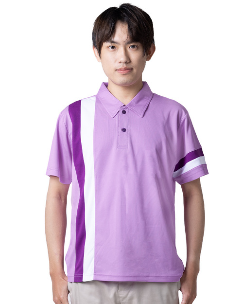 POLO衫短袖訂製-粉紫配特紫白 <span>PCANB-P21-00003</span>  |商品介紹|POLO衫客製化【訂製款】|POLO衫短袖訂製中性版