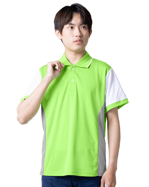 POLO衫短袖訂製-螢光綠配灰白 <span>PCANB-P21-00005a</span>  |商品介紹|POLO衫客製化【訂製款】|POLO衫短袖訂製中性版
