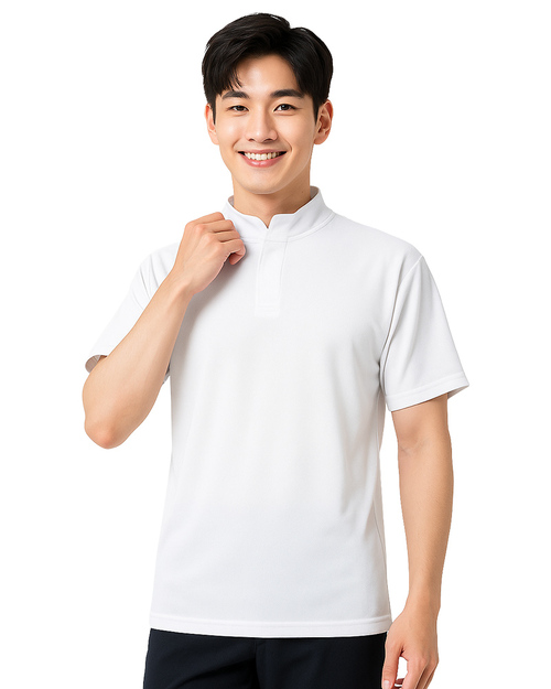 POLO衫｜立領無釦 白色｜<span>PCANB-S41-00473</span>