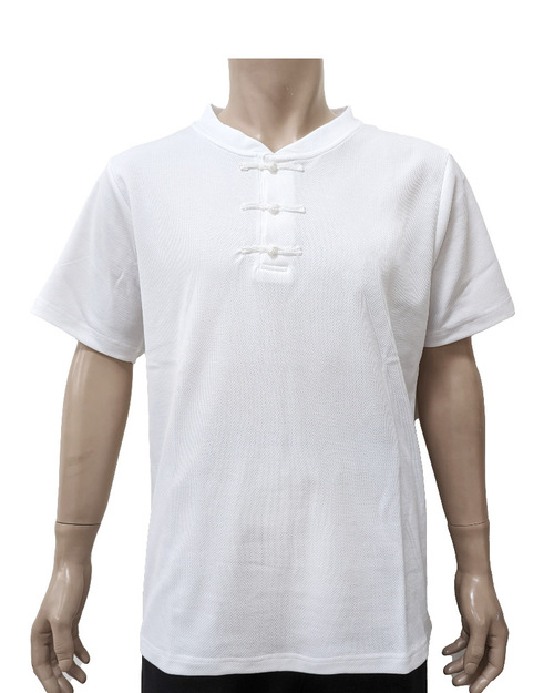 POLO衫 開襟領一字釦 白色 <span>PCANB-S41-00474</span>  |商品介紹|POLO衫客製化【訂製款】|POLO衫短袖訂製中性版