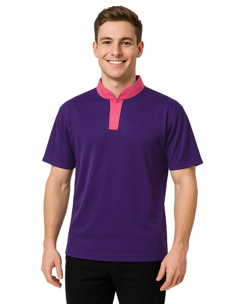 POLO衫 立領無釦｜紫配桃紅｜<span>PCANB-S41-00477</span>