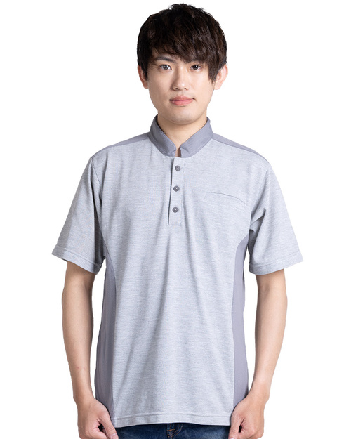 POLO衫短袖訂製 立領 麻灰配灰 <span>PCANB-S41-00489</span>  |商品介紹|POLO衫客製化【訂製款】|POLO衫短袖訂製中性版
