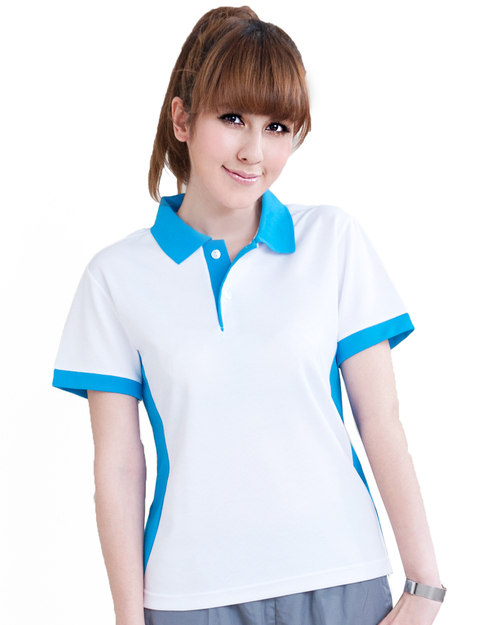 POLO衫訂製款腰身-白/藍<span>PCANG-P01-00314</span>