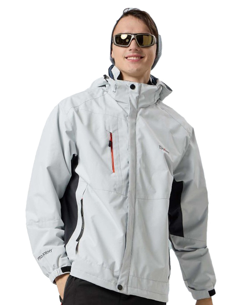 可拆帽兩件式外套-淺灰<span>PD-J33655</span>  |商品介紹|外套【訂製 / 現貨款】|外套WANYU【現貨款】