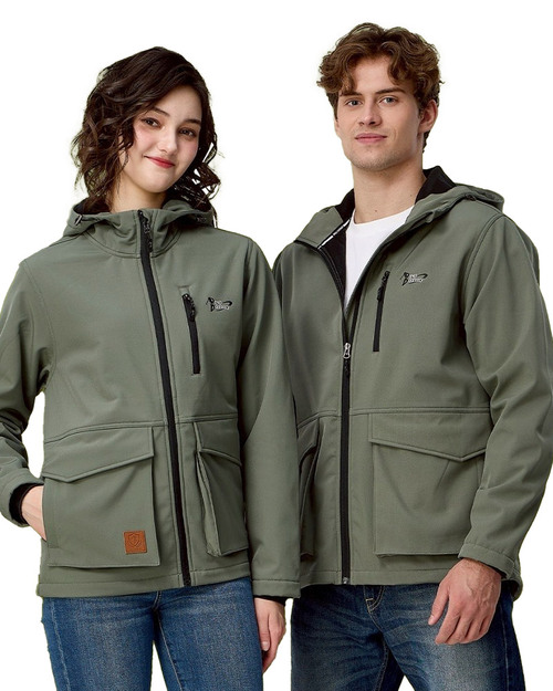 連帽四面彈外套-綠 <span>PD-J33789</span>