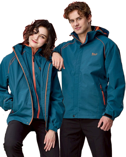 可拆帽兩件式鋪棉外套-藍 <span>PD-J33797</span>