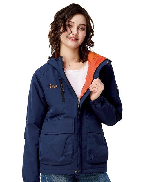 連帽鋪棉外套-藍 <span>PD-J33817</span>