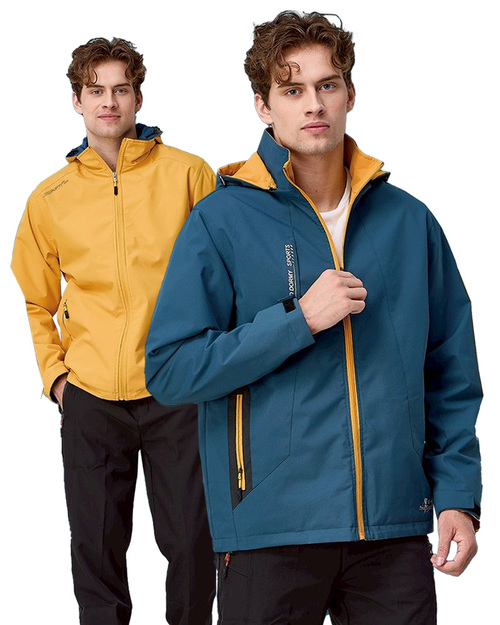 可拆帽雙面穿鋪棉外套-藍 <span>PD-J33819</span>