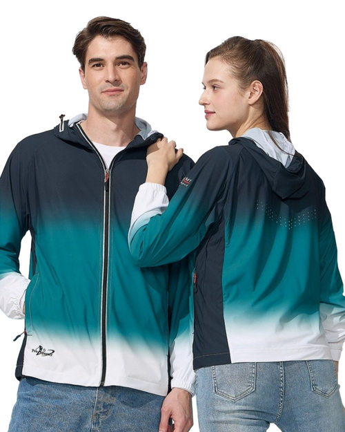 超彈冰絲連帽防曬外套-湖綠漸層 <span>PD-S-33771</span>  |商品介紹|外套【訂製 / 現貨款】|冰絲涼感外套【現貨款】