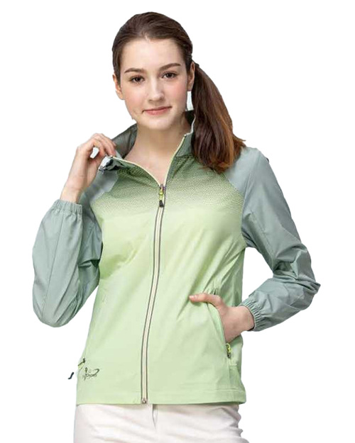 女版超彈冰絲可拆帽防曬外套-綠色 <span>PD-S61016</span>  |商品介紹|外套【訂製 / 現貨款】|冰絲涼感外套【現貨款】