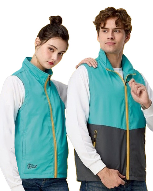 雙面穿鋪棉背心-藍綠配深 <span>PD-V33833</span>