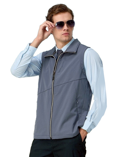 四面彈背心-霧藍 <span>PD-V33837</span>