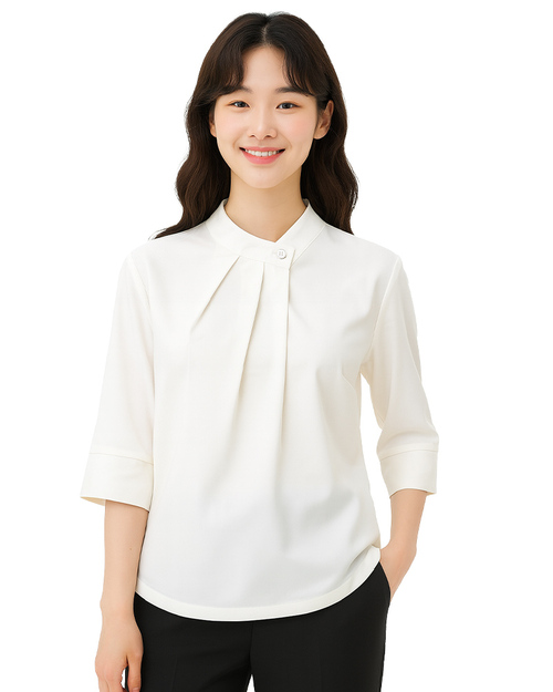 專櫃襯衫訂製｜七分袖 米白｜<span>SCANGL-C02-01</span>