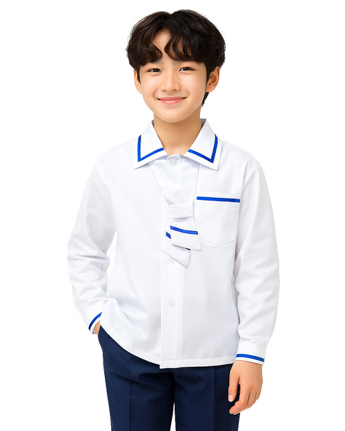 學生制服 白配寶藍<span>SCHUNI-A01</span>  |商品介紹|學校制服/幼兒園制服|學生制服【訂製款】