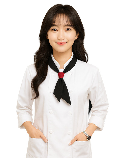 廚師領巾 黑配酒紅<span>SF-A07</span>