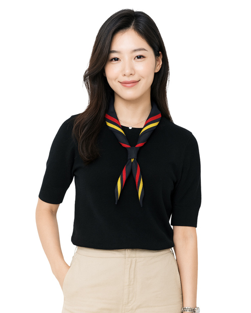 三角領巾-黑配紅黃<span>SF-D03</span>