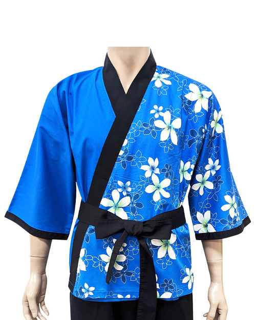 太鼓服 訂製-藍客家花布<span>SHO-C09</span>  |商品介紹|表演服 / 功夫服 【訂製 / 現貨】|日式表演服 太鼓服【訂製款】