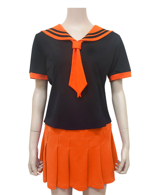 合唱團服 水手服 黑配橘<span>SHO-D10</span>  |商品介紹|表演服 / 功夫服 【訂製 / 現貨】|合唱團制服【訂製款】