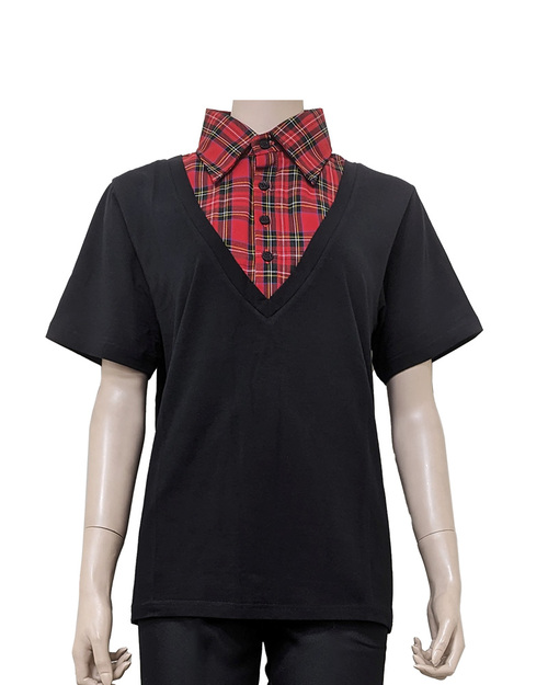 合唱團服訂製 黑配紅格子-男款<span>SHO-D12</span>  |商品介紹|表演服 / 功夫服 【訂製 / 現貨】|合唱團制服【訂製款】
