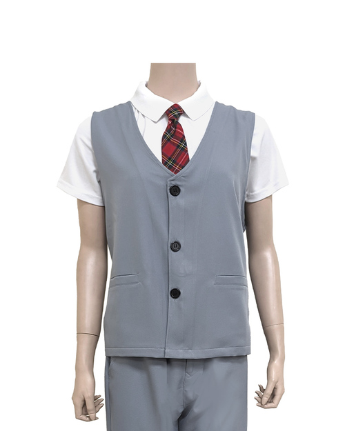 合唱團服 背心 褲裝 灰 <span>SHO-D19</span>  |商品介紹|表演服 / 功夫服 【訂製 / 現貨】|合唱團制服【訂製款】
