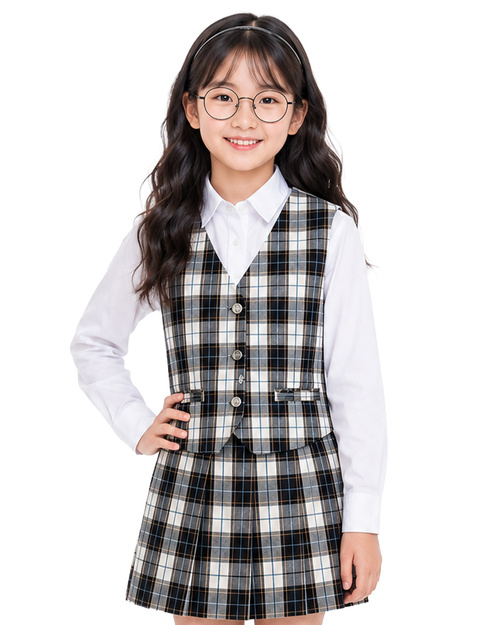 學院風樂團表演服｜格紋背心兩件式｜<span>SHO-D35</span>