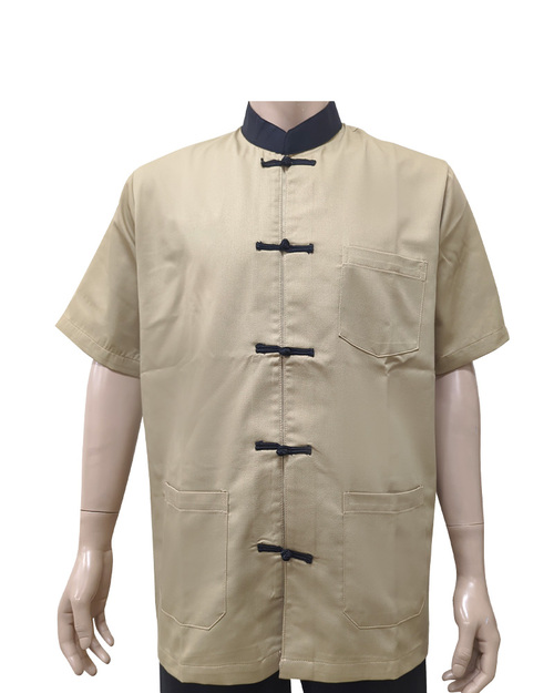 功夫服/唐裝-卡其配黑<span>SHO-EA01</span>  |商品介紹|表演服 / 功夫服 【訂製 / 現貨】|中式表演服【訂製款】