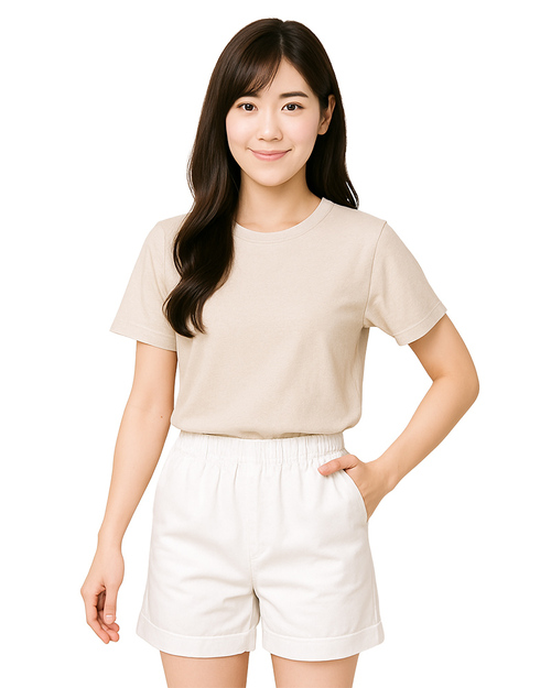 表演褲訂製｜反摺短褲 白色｜<span>SHO-G03</span>