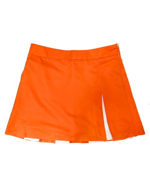 短褲裙-鬆緊帶 橘配白 <span>SKCANG-A02-00001b</span>  |商品介紹|表演服 / 功夫服 【訂製 / 現貨】|西式表演服【訂製款】