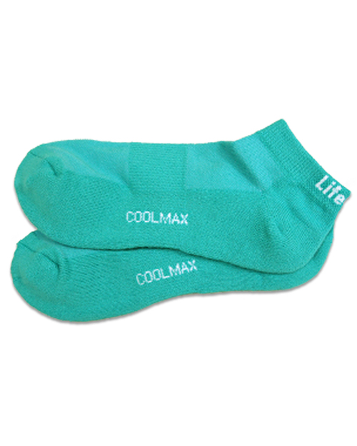 氣墊排汗襪 藍綠色 M L <span>SOCK-A01-40</span>  |商品介紹|襪子【訂製 / 現貨款】|襪子【現貨款】