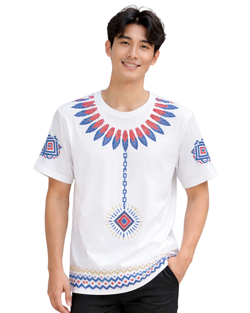 昇華訂製款｜原住民文化服-白｜<span>SU-A04</span>