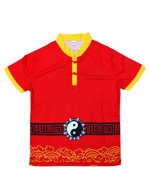 昇華服POLO衫 宮廟昇華 訂製款 紅配黃 <span>SUP-A18b</span>  |商品介紹|昇華專區 (客戶範例) 【訂製款】|昇華POLO【訂製款】