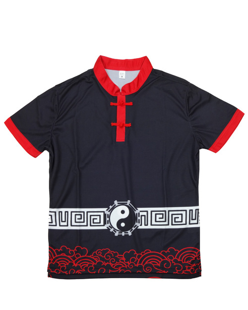 昇華服POLO衫 宮廟昇華 訂製款 黑配紅 <span>SUP-A18c</span>  |商品介紹|昇華專區 (客戶範例) 【訂製款】|昇華POLO【訂製款】