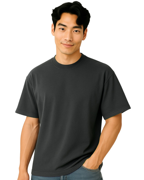 落肩款重磅圓T 深灰 <span>TCANB-D01-00001a</span>  |商品介紹|T恤客製化  【訂製款】|T恤訂製短袖中性版