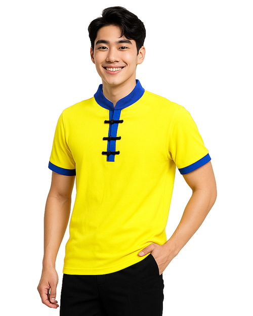 POLO訂製款｜中國領中性版｜黃配藍｜<span>TCANB-S01-00025</span>