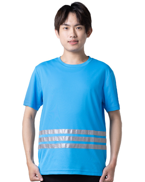反光職安工作T恤訂製-翠藍素面 <span>TCANB-S61-00002</span>  |商品介紹|T恤客製化【訂製款】|T恤訂製短袖中性版