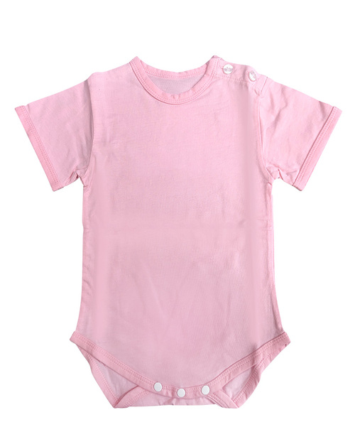 嬰兒包屁衣-素面粉紅<span>TCANC-A02-001</span>  |商品介紹|T恤客製化【訂製款】|T恤訂製短袖嬰兒版