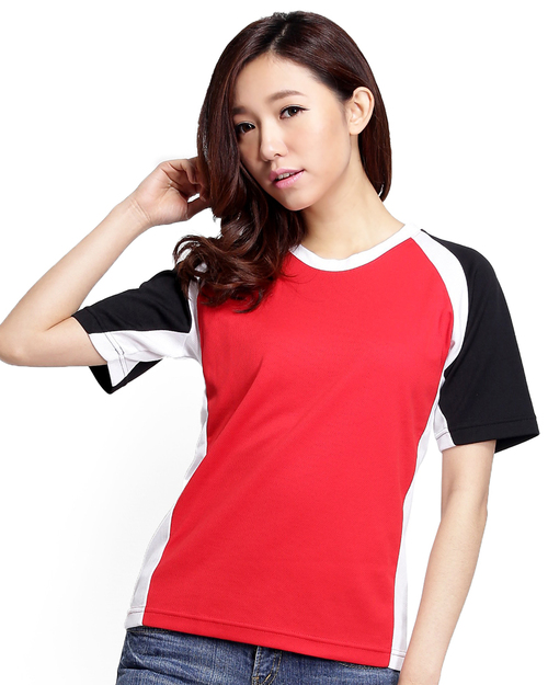 T恤訂製款運動風腰身-紅黑白<span>tcang-a01-00058</span>