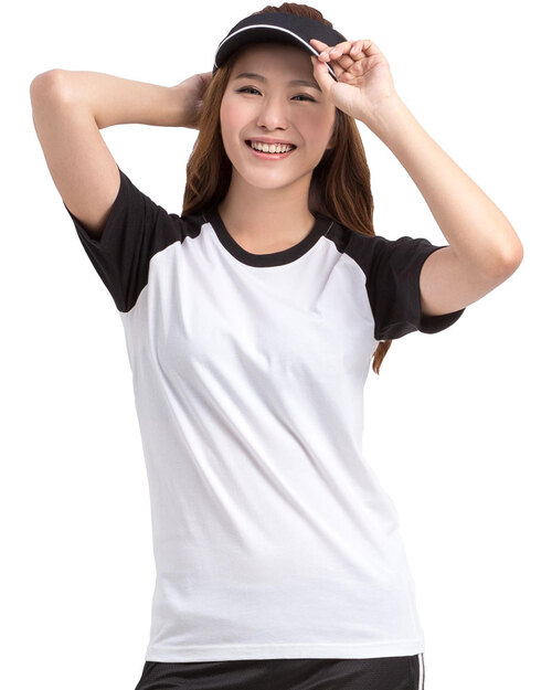 客製化T恤斜袖腰身-黑白<span>TCANG-A01-00218</span>  |商品介紹|T恤客製化【訂製款】|T恤訂製短袖腰身版