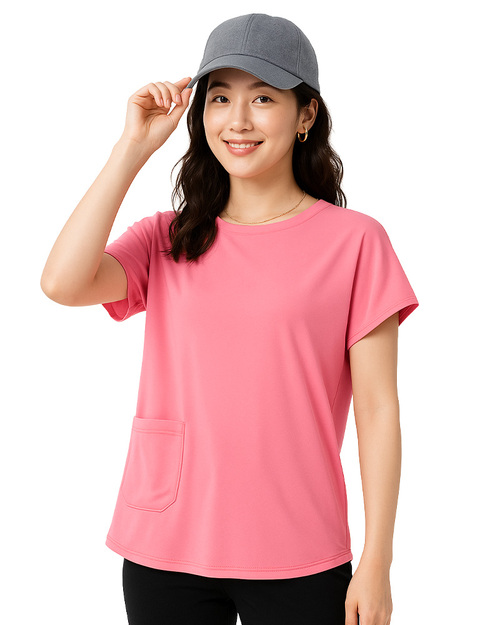 T恤訂製｜蝙蝠袖｜短袖 粉桔｜<span>TCANG-SC01-00001</span>