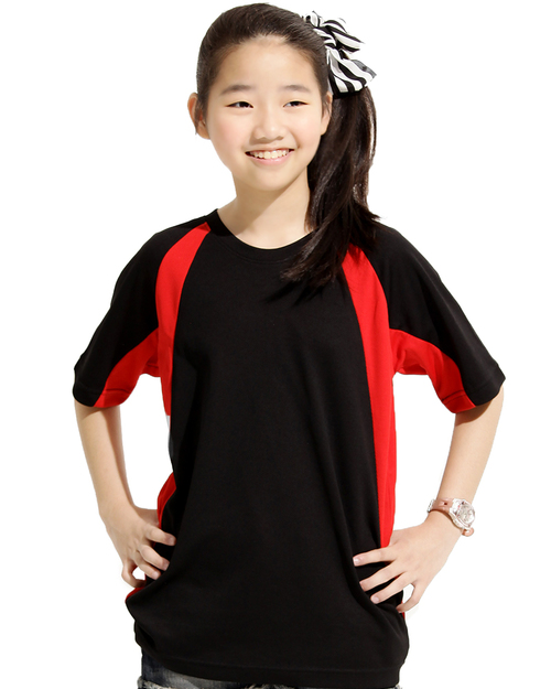 T恤訂製款運動風童版-黑紅<span>tcank-a01-00080</span>