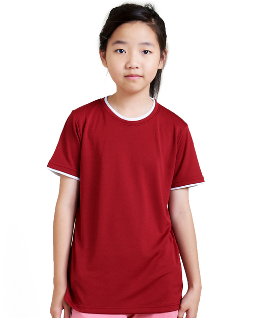 T恤訂製款簡約風童版-酒紅白<span>tcank-a01-00089</span>