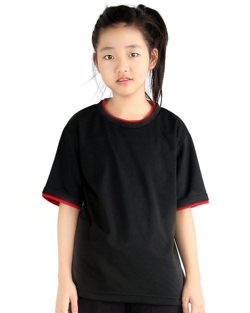 T恤訂製款簡約風童版-黑紅<span>tcank-a01-00092</span>