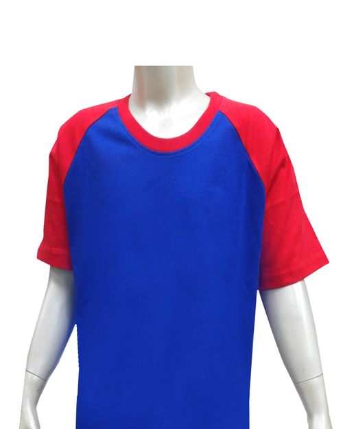 T恤訂製款斜袖款 -寶藍配紅<span>tcank-s01-00105</span>  |商品介紹|T恤客製化【訂製款】|T恤訂製短袖童版