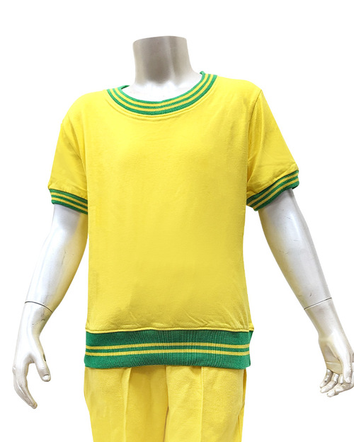 T恤訂製款圓領束口款 -黃配綠  <span>TCANK-A01-00103</span>  |商品介紹|T恤客製化【訂製款】|T恤訂製短袖童版
