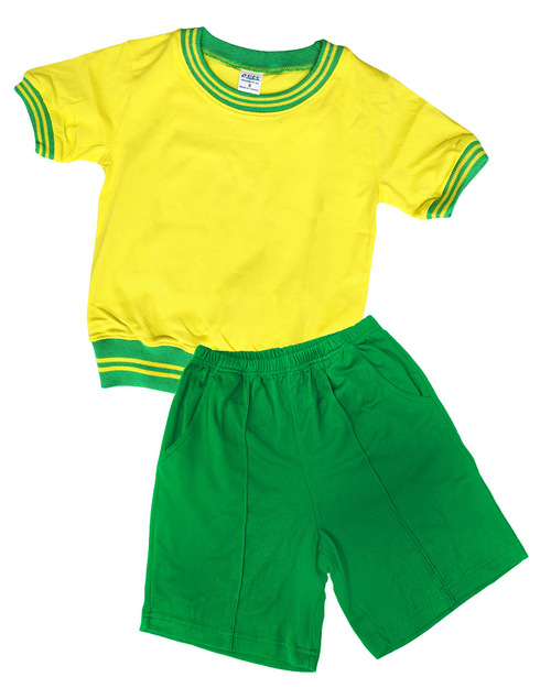 幼兒園運動服/幼兒園制服-黃配綠  <span>KINDER-S-B04</span>  |商品介紹|學校制服/幼兒園制服|幼兒園/學校運動服【訂製】夏季